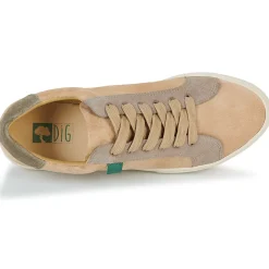 Baskets Mode^Dream in Green - ACANTHE Beige