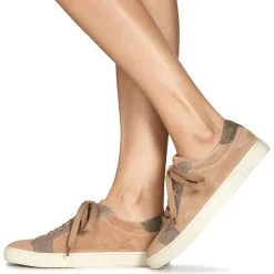 Baskets Mode^Dream in Green - ACANTHE Beige