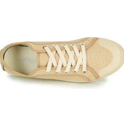 Baskets Mode^Dream in Green - OBRINDILLE Beige