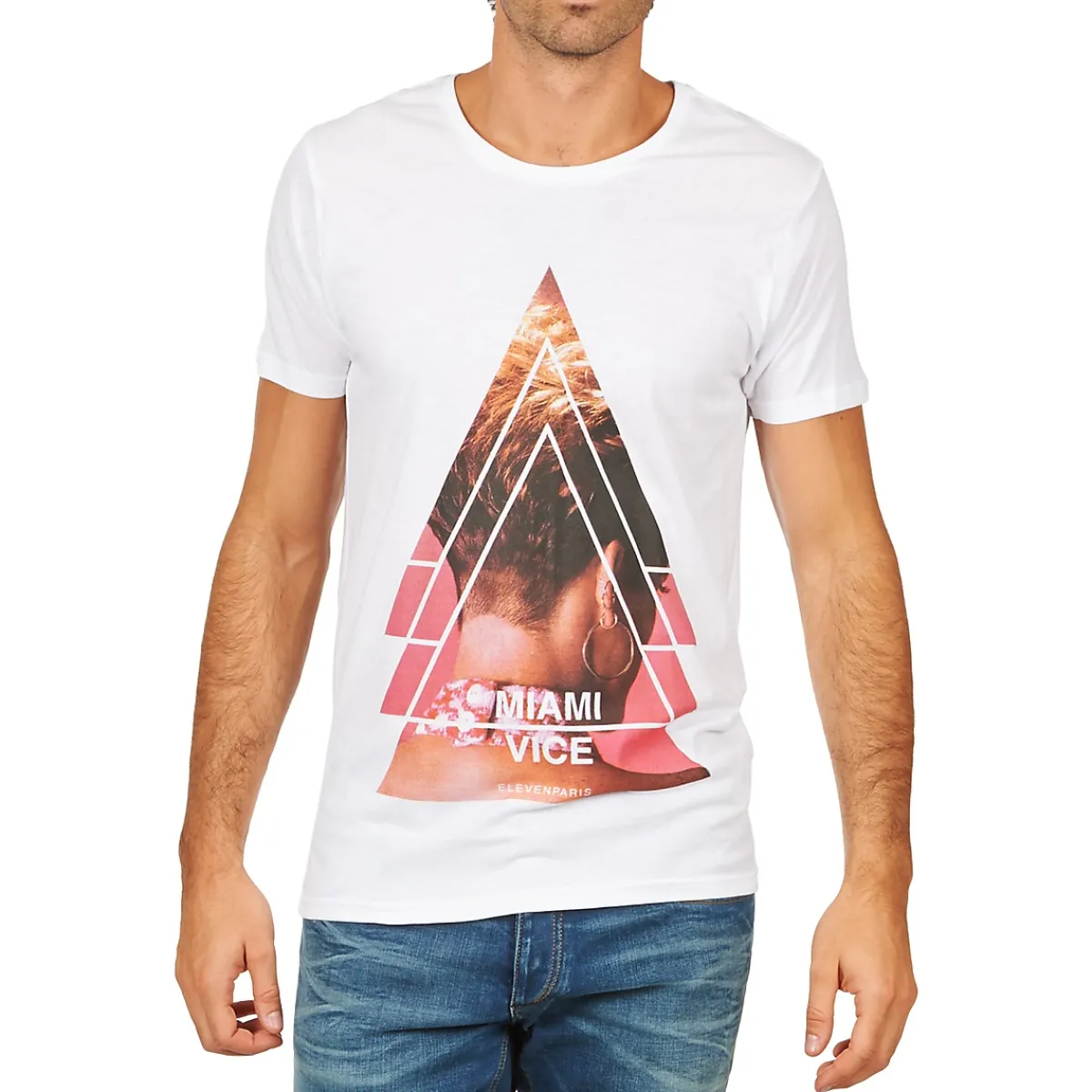 T-shirts & Polos^Eleven Paris - MIAMI M MEN Blanc