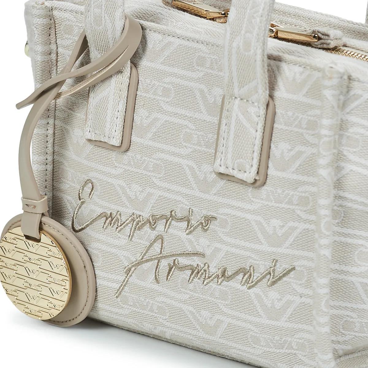 Cabas / Sacs Shopping^Emporio Armani - TOTE M CANVAS JAQUARD MONOGRAM