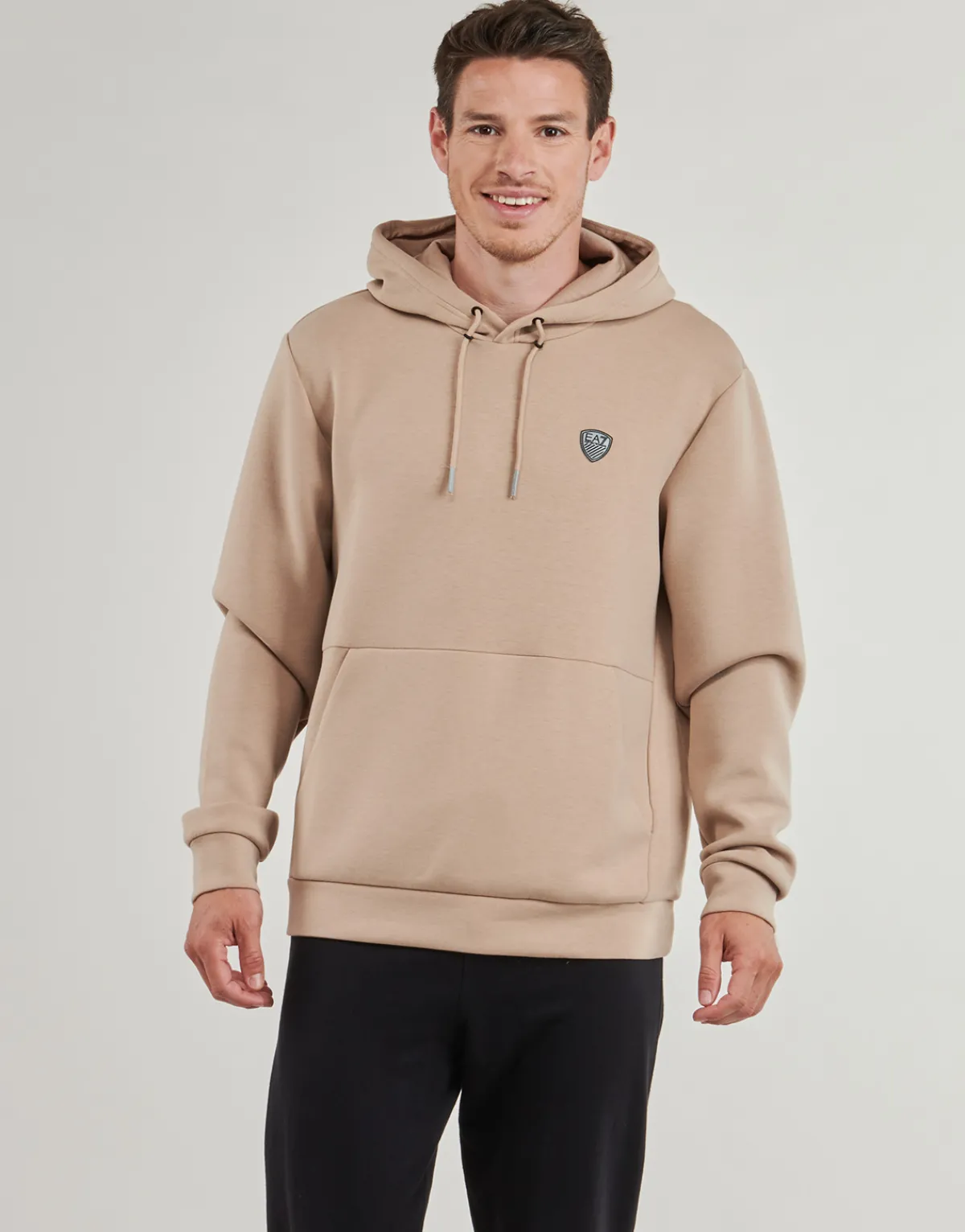 Sweats & Polaires^Emporio Armani EA7 - TRAIN PREMIUM SHIELD HOODIE 8NPM21 Taupe