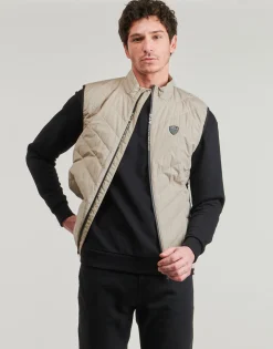 Manteaux^Emporio Armani EA7 - TRAIN PREMIUM SHIELD DOWN LIGHT VEST 8NPQ02 Taupe