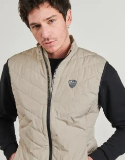 Manteaux^Emporio Armani EA7 - TRAIN PREMIUM SHIELD DOWN LIGHT VEST 8NPQ02 Taupe