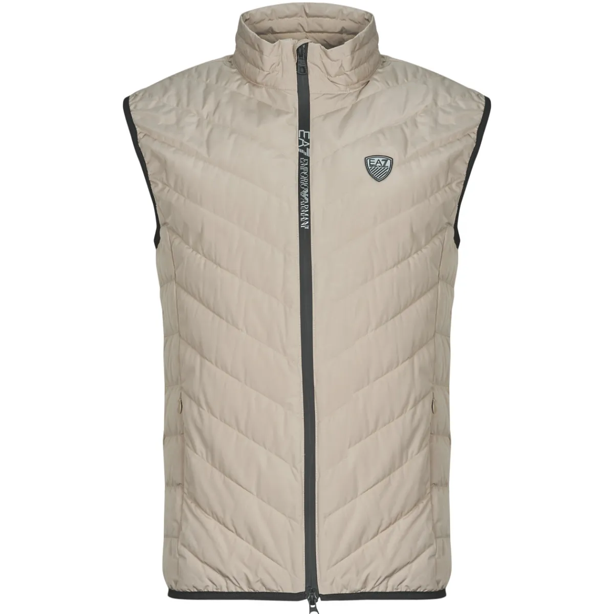 Manteaux^Emporio Armani EA7 - TRAIN PREMIUM SHIELD DOWN LIGHT VEST 8NPQ02 Taupe