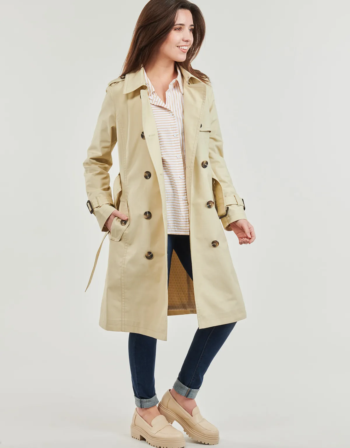 Manteaux^Esprit - CLASSIC TRENCH Beige