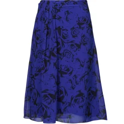 Jupes^Esprit - DRAPED MIDI Bleu