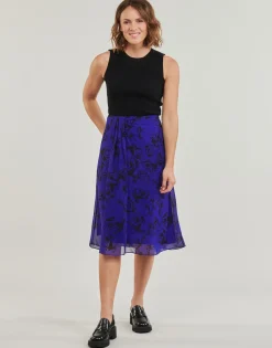 Jupes^Esprit - DRAPED MIDI Bleu