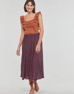 Jupes^Esprit - SKIRT MIDI AOP Multicolore