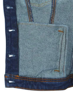 Vestes^Esprit - TRUCKER JACKET Bleu