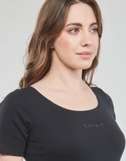 T-shirts & Polos^Esprit - TSHIRT SL Noir