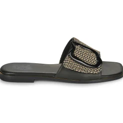 Mules / Sabots^Exé Shoes - 556-ORO-RAFFIA-BLACK Noir