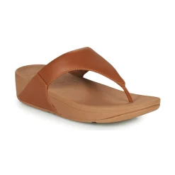 Tongs^FitFlop - LULU LEATHER TOEPOST Brown