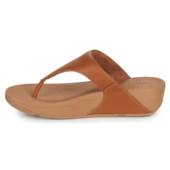 Tongs^FitFlop - LULU LEATHER TOEPOST Brown