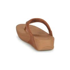 Tongs^FitFlop - LULU LEATHER TOEPOST Brown