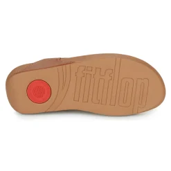 Tongs^FitFlop - LULU LEATHER TOEPOST Brown