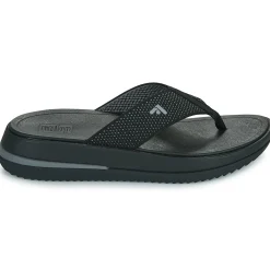 Tongs^FitFlop - Surff Two-Tone Webbing Toe-Post Sandals Noir
