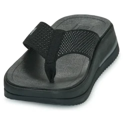 Tongs^FitFlop - Surff Two-Tone Webbing Toe-Post Sandals Noir