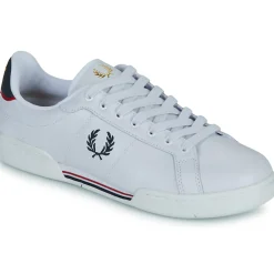 Baskets Mode^Fred Perry - B722 LEATHER Blanc