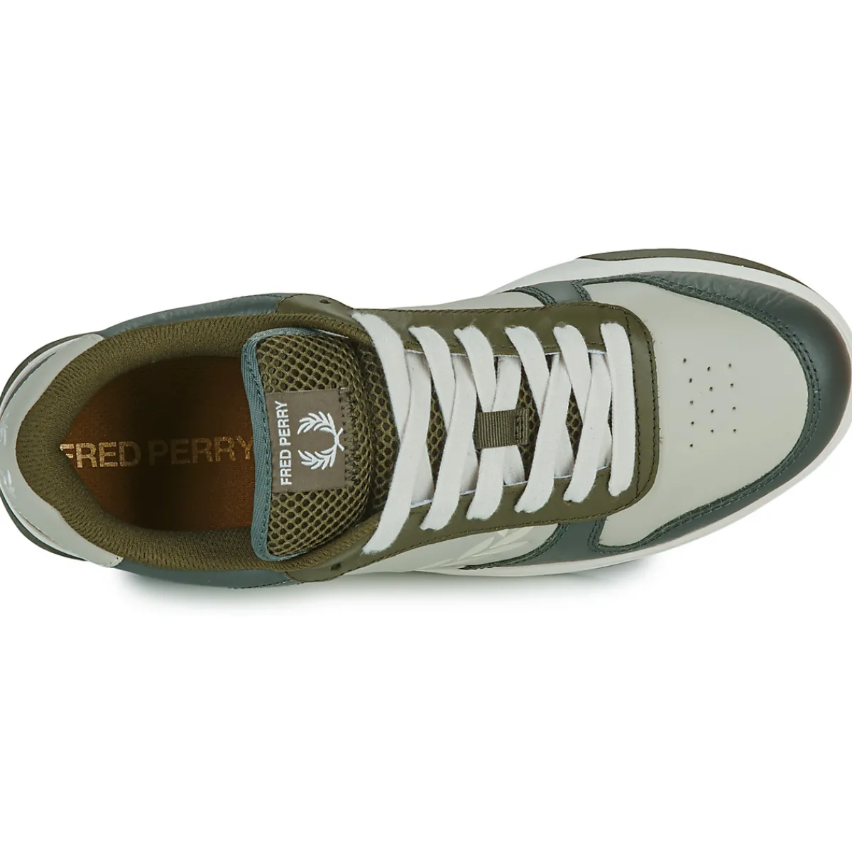 Baskets Mode^Fred Perry - B300 TEXTURED LEATHER / BRANDED