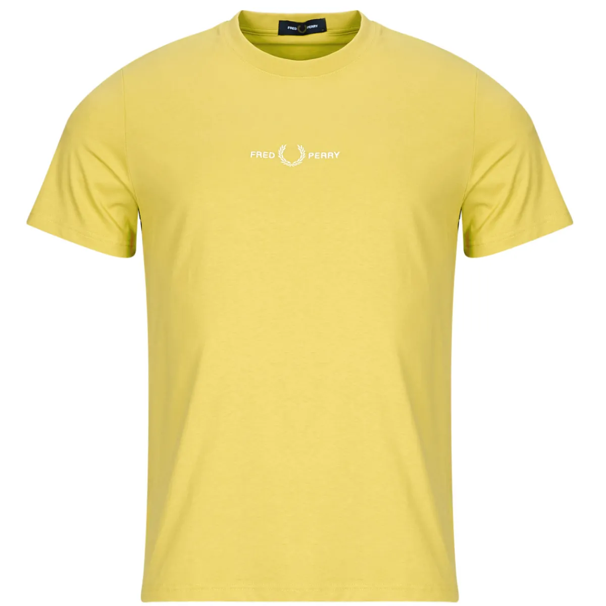 T-shirts & Polos^Fred Perry - EMBROIDERED Jaune