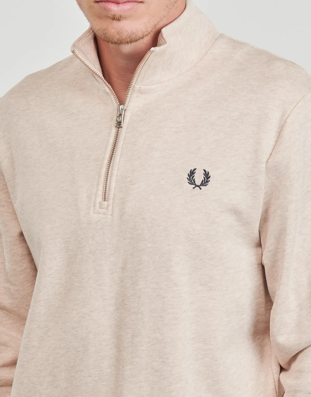 Sweats & Polaires^Fred Perry - HALF ZIP Beige