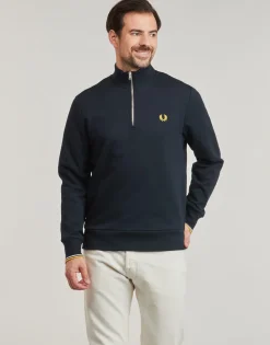 Sweats & Polaires^Fred Perry - HALF ZIP SWEATSHIRT Marine