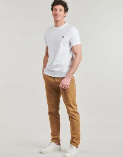 T-shirts & Polos^Fred Perry - RINGER T-SHIRT Blanc