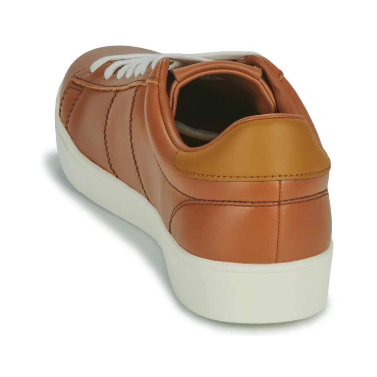 Baskets Mode^Fred Perry - SPENCER LEATHER Marron