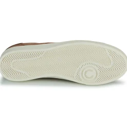 Baskets Mode^Fred Perry - SPENCER LEATHER Marron