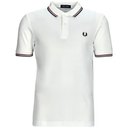 T-shirts & Polos^Fred Perry - TWIN TIPPED SHIRT Blanc
