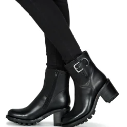 Bottines / Boots^Freelance - JUSTY 7 SMALL GERO BUCKLE Noir