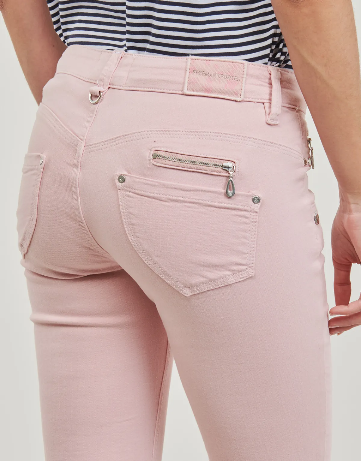 Jeans^Freeman T.Porter - ALEXA CROPPED MAGIC COLOR Rose