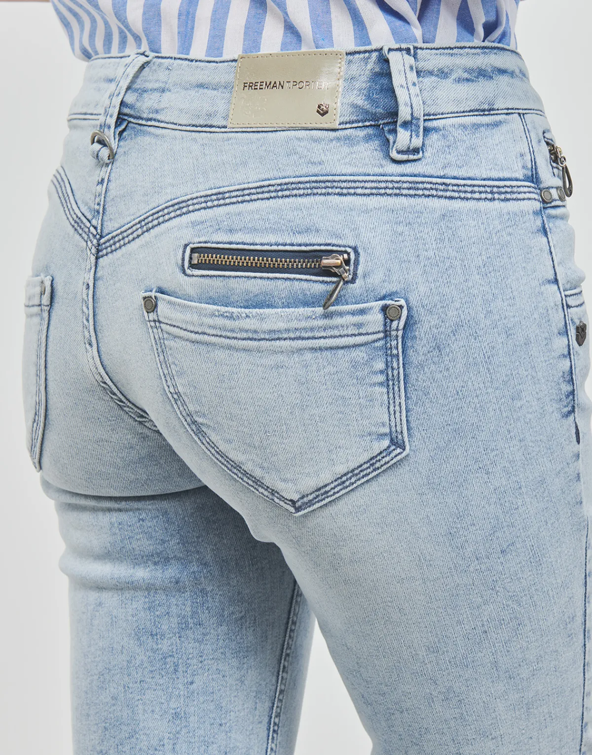 Jeans^Freeman T.Porter - ALEXA CROPPED S-SDM Bleu