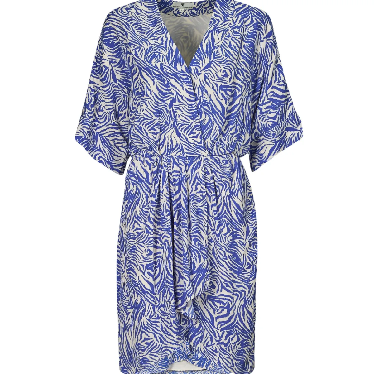 Robes^Freeman T.Porter - ROZA ZEBRURE Bleu
