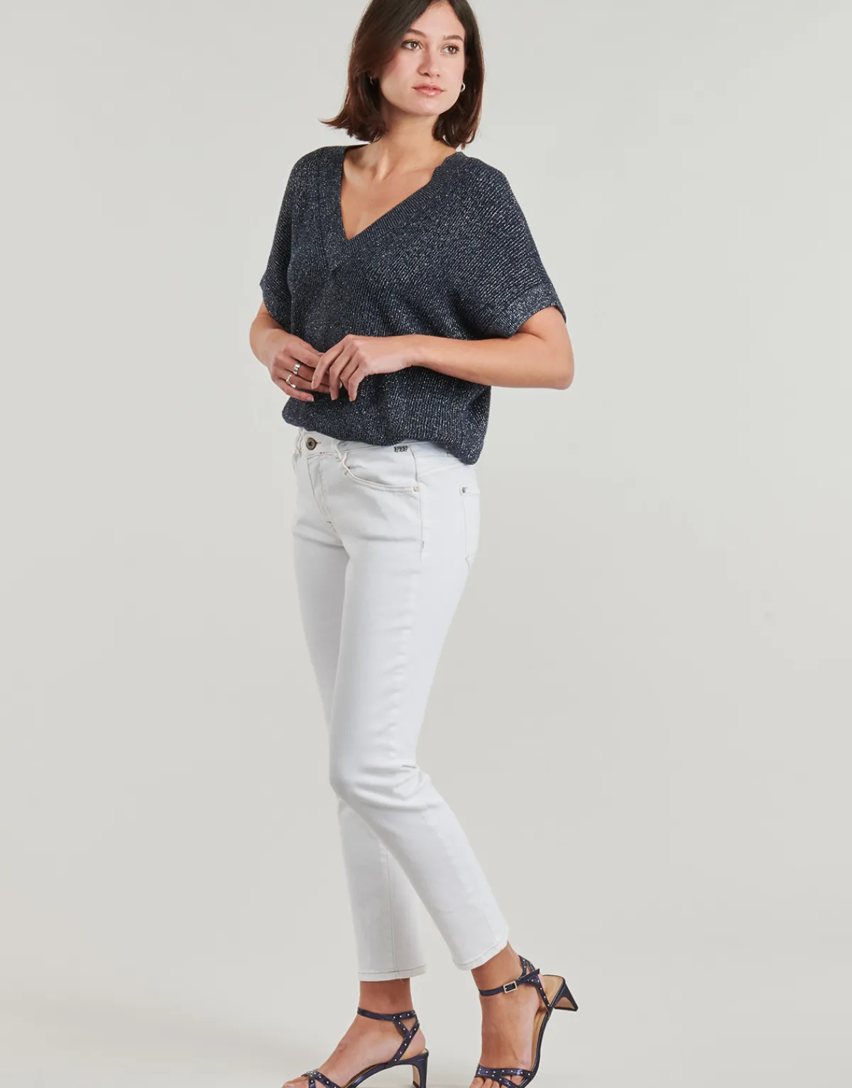 Jeans^Freeman T.Porter - SOPHY ANDALOUSIA Blanc
