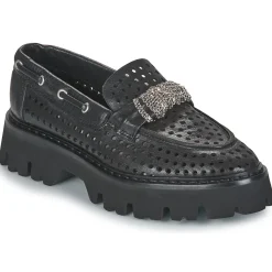 Mocassins & Chaussures Bateau^Fru.it - 8152-999-ANFIBIO-NERO-NIKEL Noir