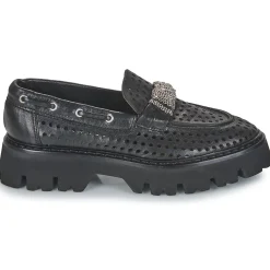 Mocassins & Chaussures Bateau^Fru.it - 8152-999-ANFIBIO-NERO-NIKEL Noir