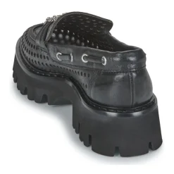Mocassins & Chaussures Bateau^Fru.it - 8152-999-ANFIBIO-NERO-NIKEL Noir