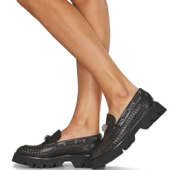 Mocassins & Chaussures Bateau^Fru.it - 8152-999-ANFIBIO-NERO-NIKEL Noir