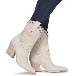 Bottines / Boots^Fru.it - 8570-944-CUOIO-GREZZO-VELOUR-AVORIO Beige