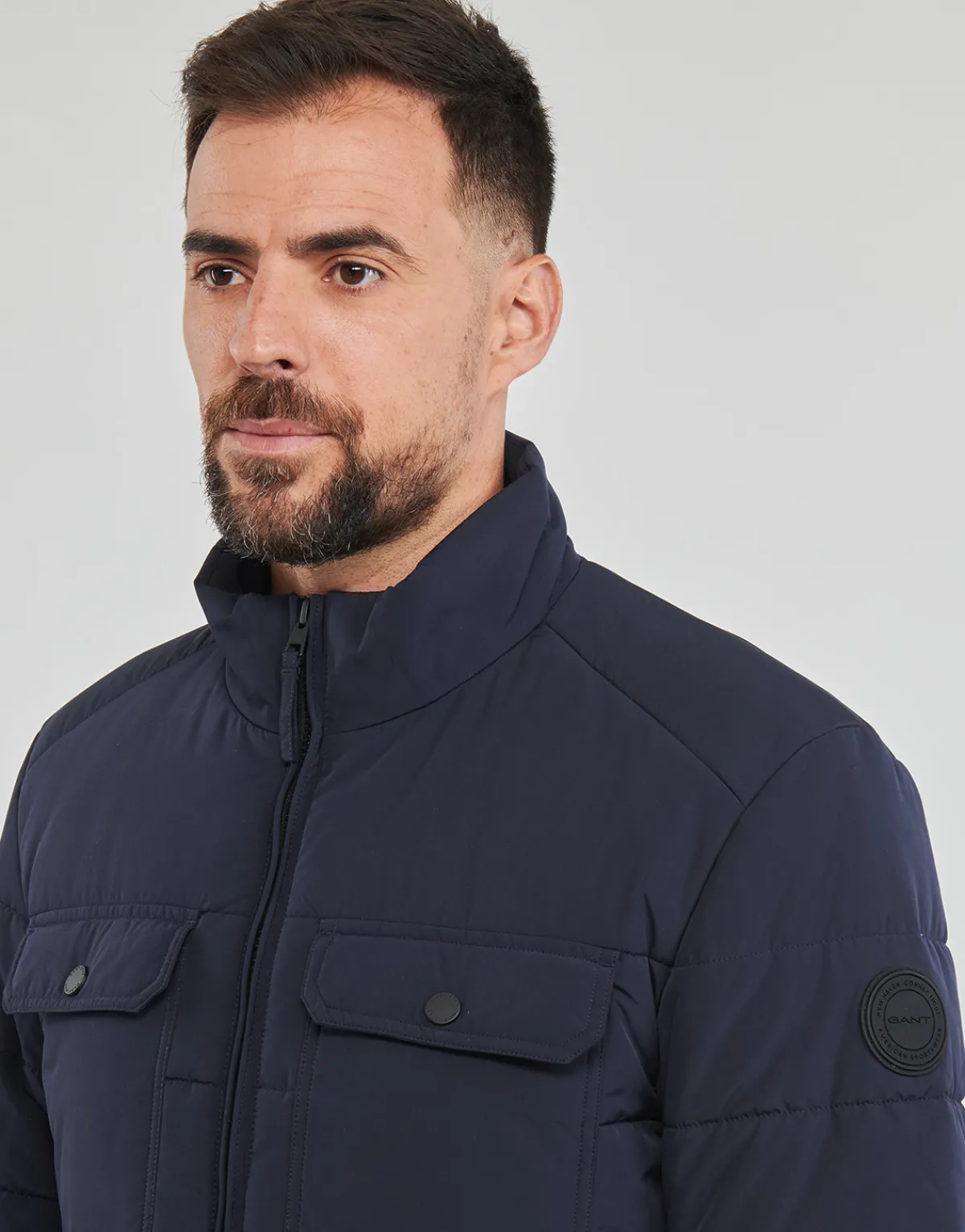 Vestes^Gant - CHANNEL QUILTED JACKET Marine