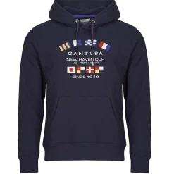 Sweats & Polaires^Gant - GRAPHIC SWEAT HOODIE Marine