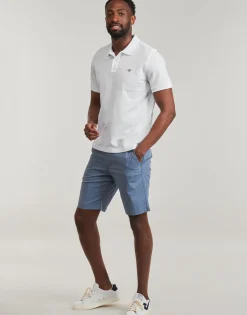 T-shirts & Polos^Gant - REG SHIELD SS PIQUE POLO Blanc