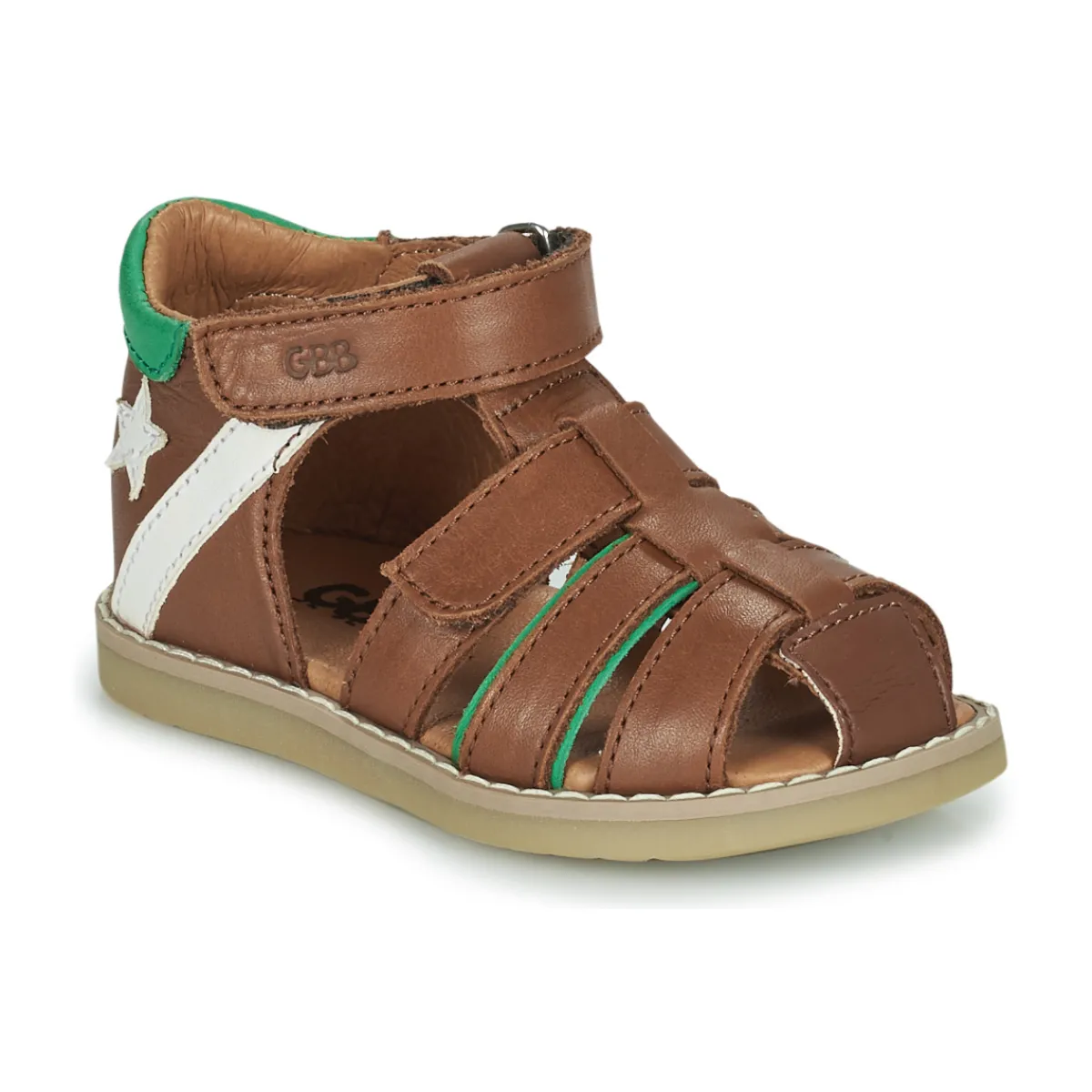 Sandales Et Nu-pieds^GBB - MARTINO Marron