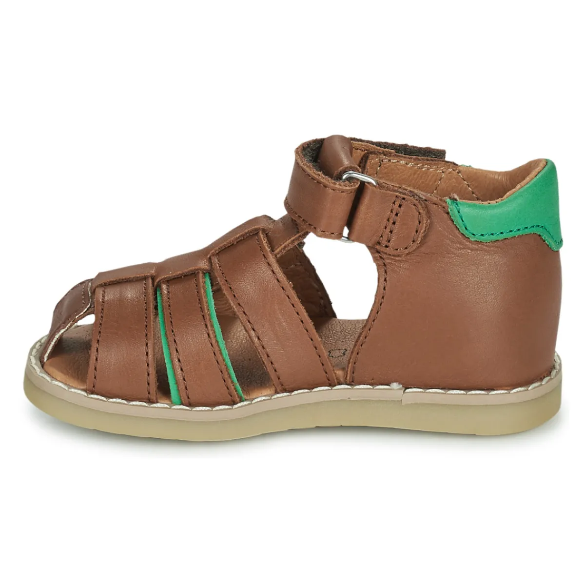 Sandales Et Nu-pieds^GBB - MARTINO Marron