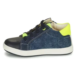Baskets Mode^Geox - B BIGLIA B. B - NAPPA+DENIM SL Marine