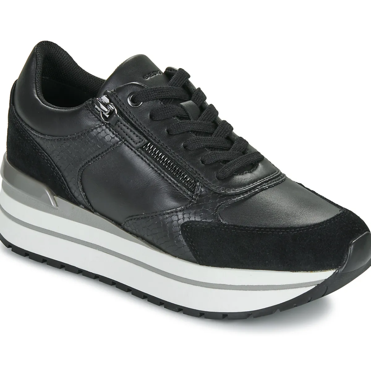 Baskets Mode^Geox - D NEW KENCY Noir