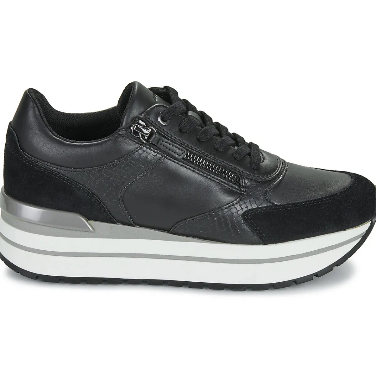 Baskets Mode^Geox - D NEW KENCY Noir