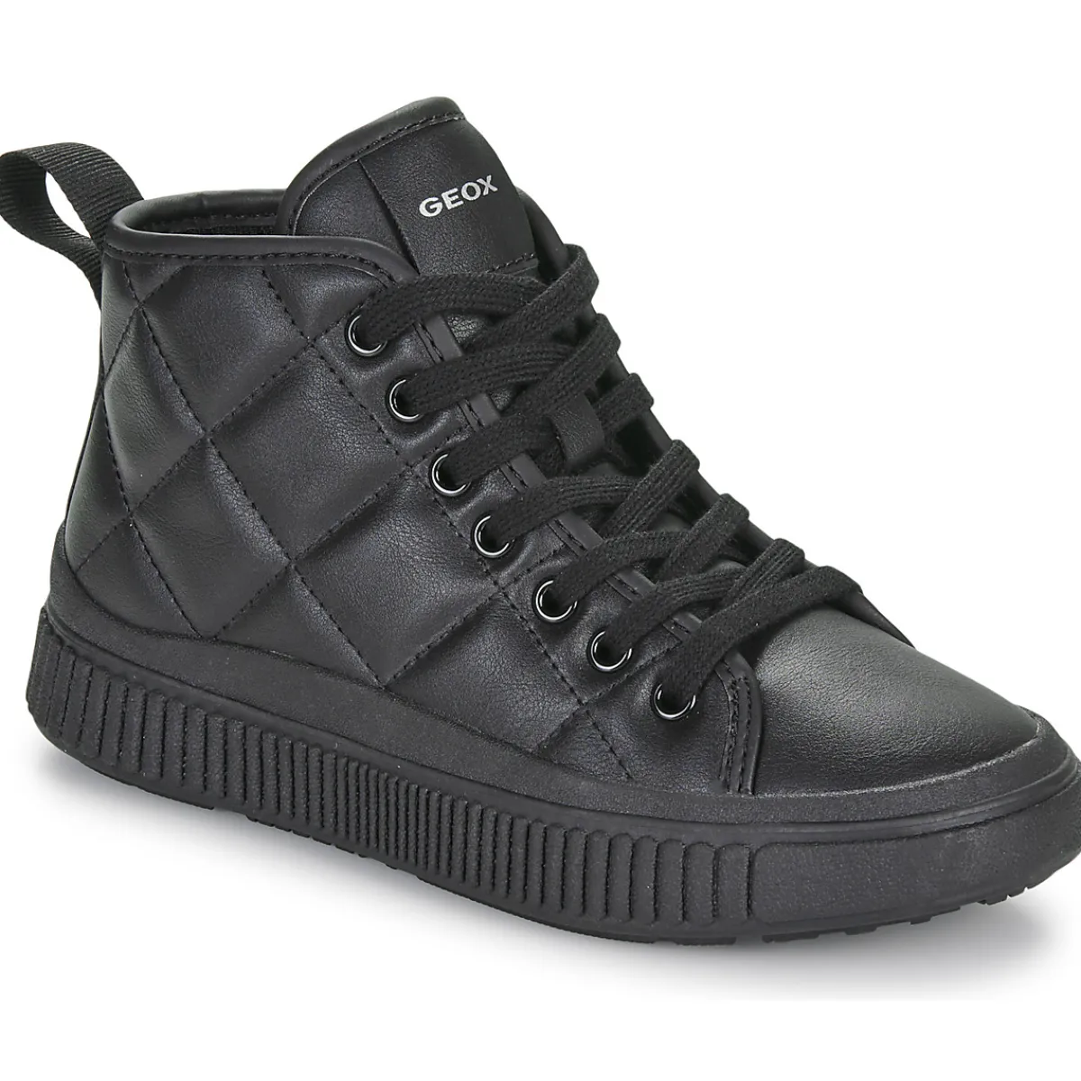 Baskets Mode^Geox - J LAQUINNY GIRL Noir